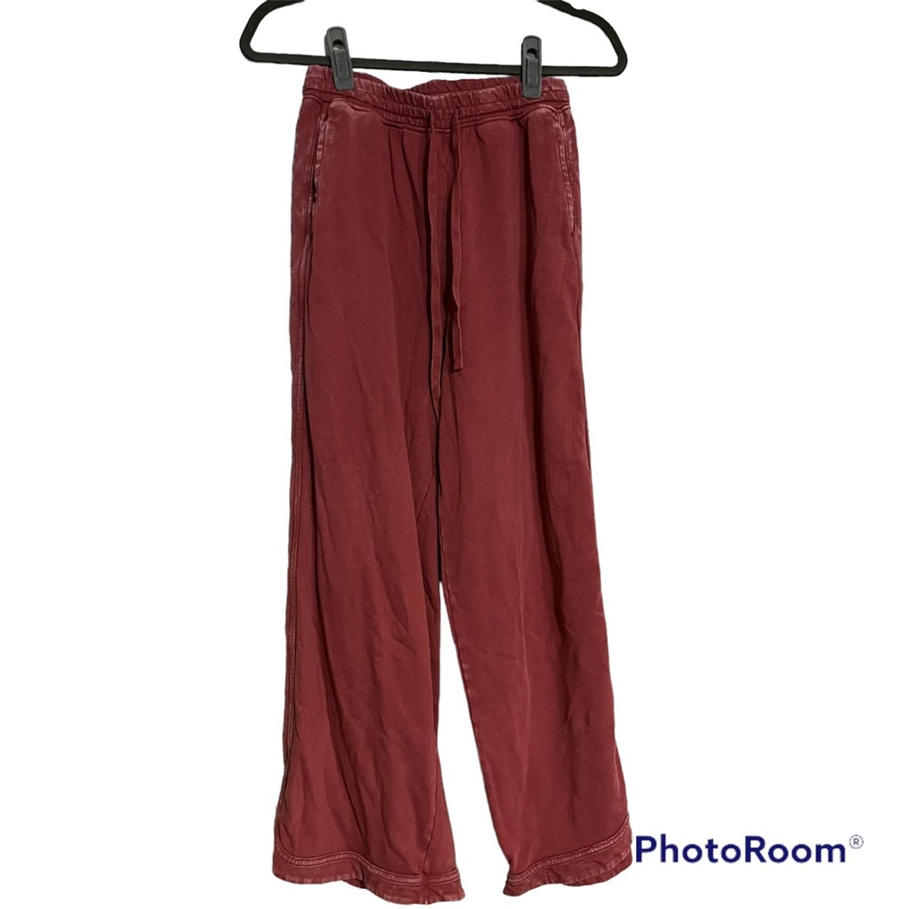 Three Bird Nest Red Wide Leg Comfy Lounge Pant Womens Size Small